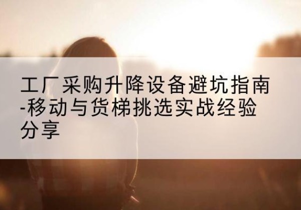 平泉移动式升降机怎么选-工厂采购升降设备避坑指南-移动与货梯挑选实战经验分享